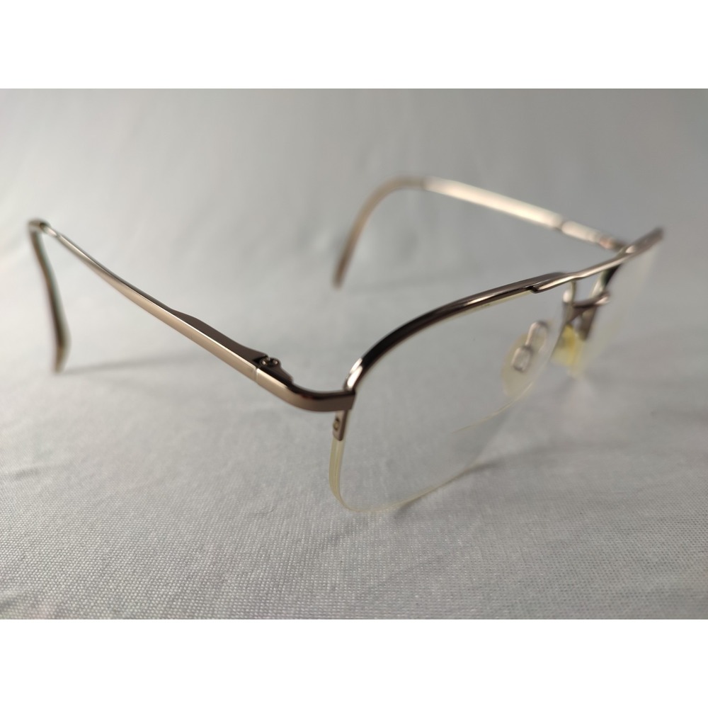 Charmant CH8145‎ LB Pure Titanium Eyeglass Frames Bronze 55-18-145 Half Rim